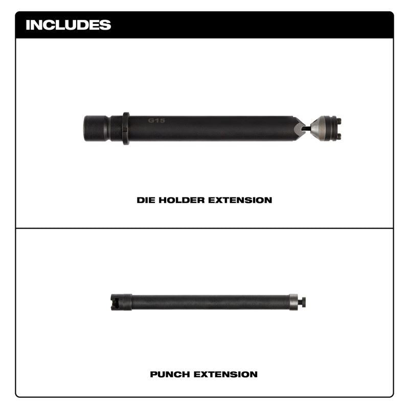 Milwaukee 49-72-0152 M12 FUEL 16 ga Nibbler Die Holder Extension