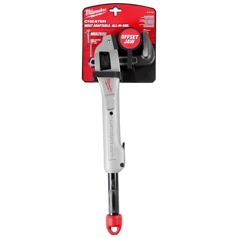 Milwaukee 48-22-7322 CHEATER Aluminum Offset Adaptable Pipe Wrench