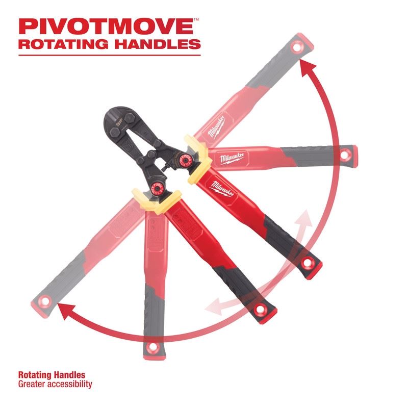 Milwaukee 48-22-4218 Fiberglass Bolt Cutter with PIVOTMOVE Rotating Handles