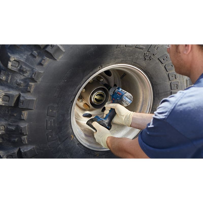 Bosch GDS18V-330CN 18V Brushless Connected-Ready 1/2 In. Mid-Torque Impact Wrench with Friction Ring and Thru-Hole (Bare Tool)