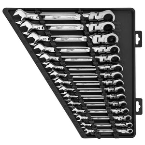 Milwaukee 48-22-9513 15pc Metric Flex Head Ratcheting Combination Wrench