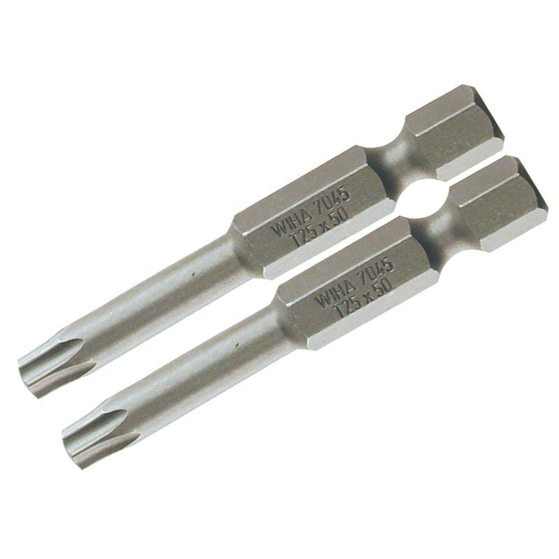 Wiha Torx Power Bit T6 x 50mm Pack of 2 Bits