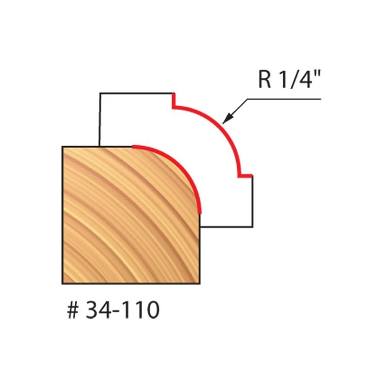 Freud | 34-110 1/4 Radius Rounding Over Bit