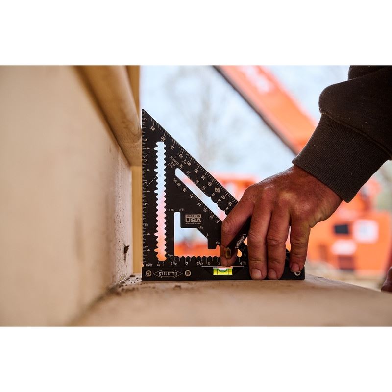 STILETTO STSQ7-L 7in Carpenter Square with Level