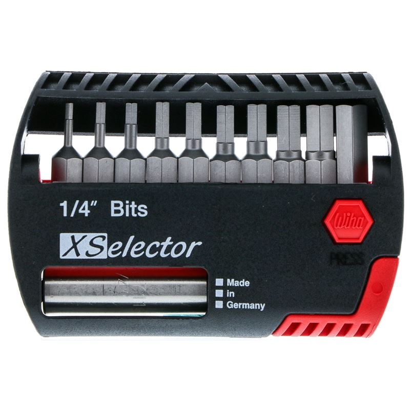Wiha Hex Inch XSelector Bit Set with Quick Release Holder