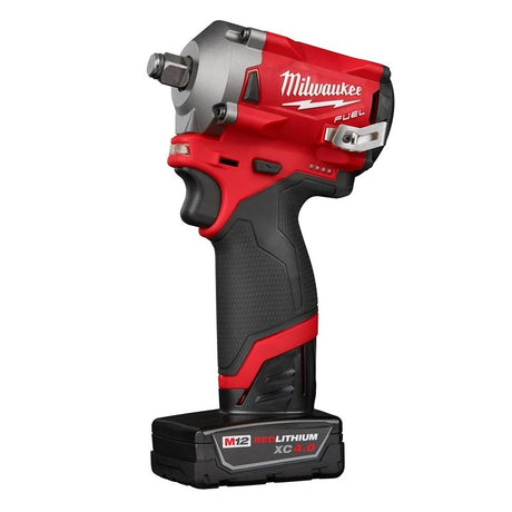 Milwaukee 2555-22 M12 FUEL Stubby 1/2" Impact Wrench Kit