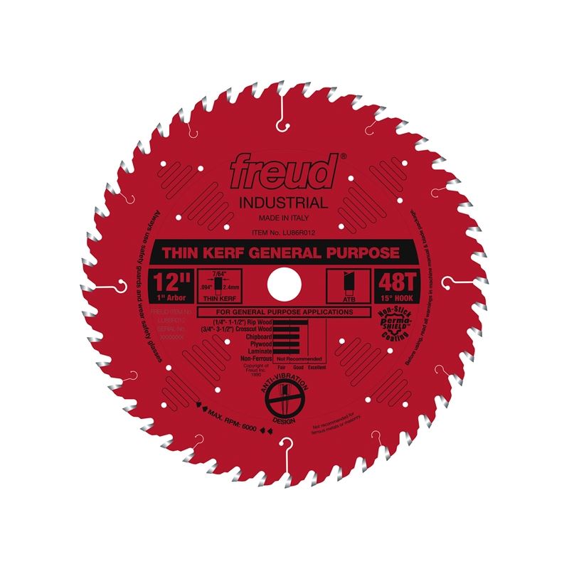Freud | LU86R012 12" Thin Kerf General Purpose Blade