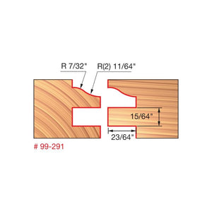 Freud | 99-291 2 (Dia.) One-Piece Rail and Stile Bit