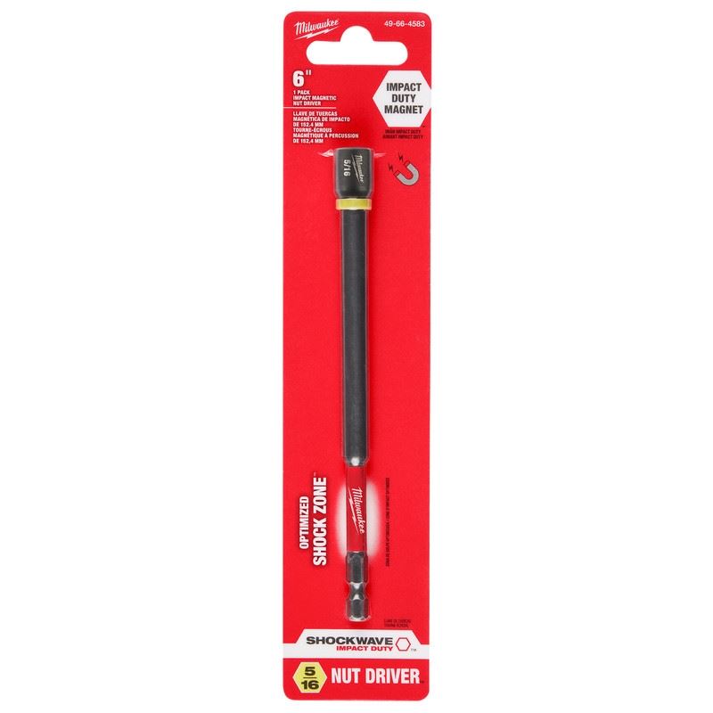 Milwaukee 49-66-4583 SHOCKWAVE Impact Duty 5/16in x 6in Magnetic Nut Driver