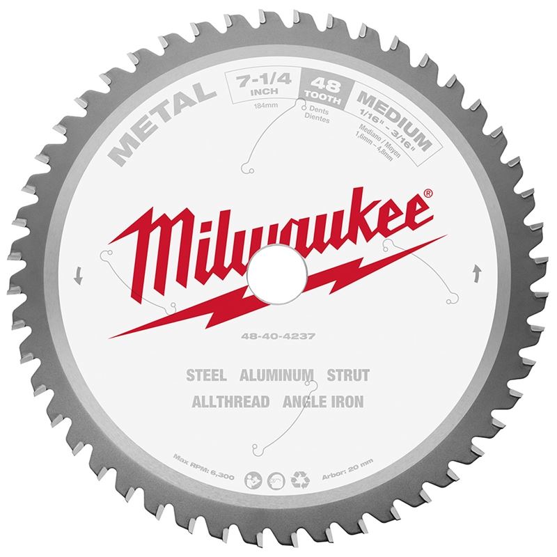 Milwaukee 48-40-4237 7-1/4in Metal Cutting Blade