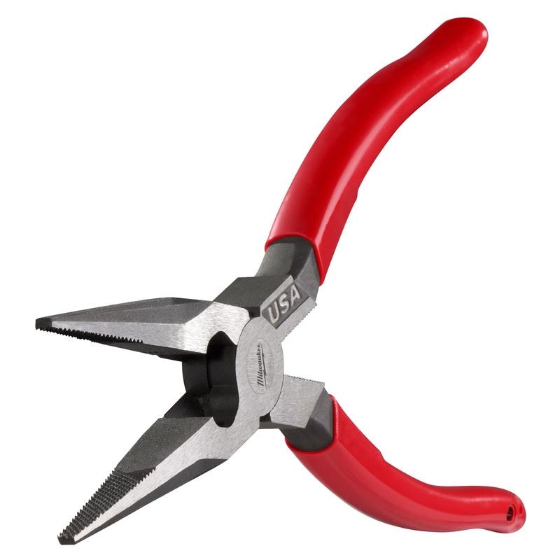 Milwaukee MT505 8in Long Nose Dipped Grip Pliers (USA)
