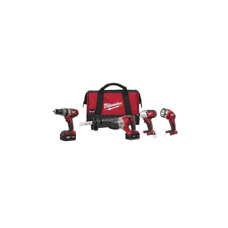 Milwaukee | 2696-24 18â„¢ Cordless Lithium-Ion 4-Tool Combo Kit
