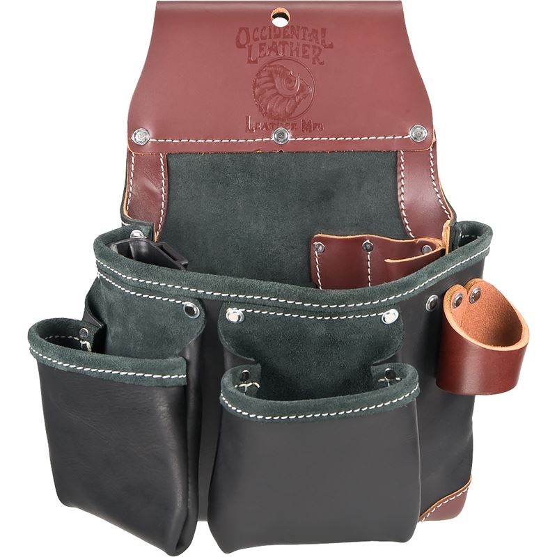 OCCIDENTAL LEATHER B5612 - Green Building Tool Bag - In Black