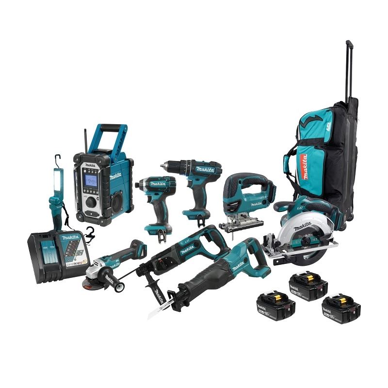 Makita DLX9004M 18V (4.0 Ah) LXT 9 Tool Combo Kit