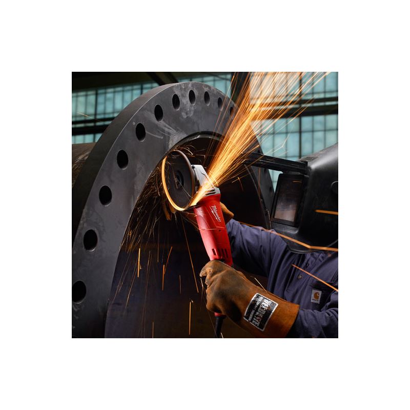 Milwaukee | 6124-30 13 Amp 5" Small Angle Grinder Trigger Grip, Lock-On