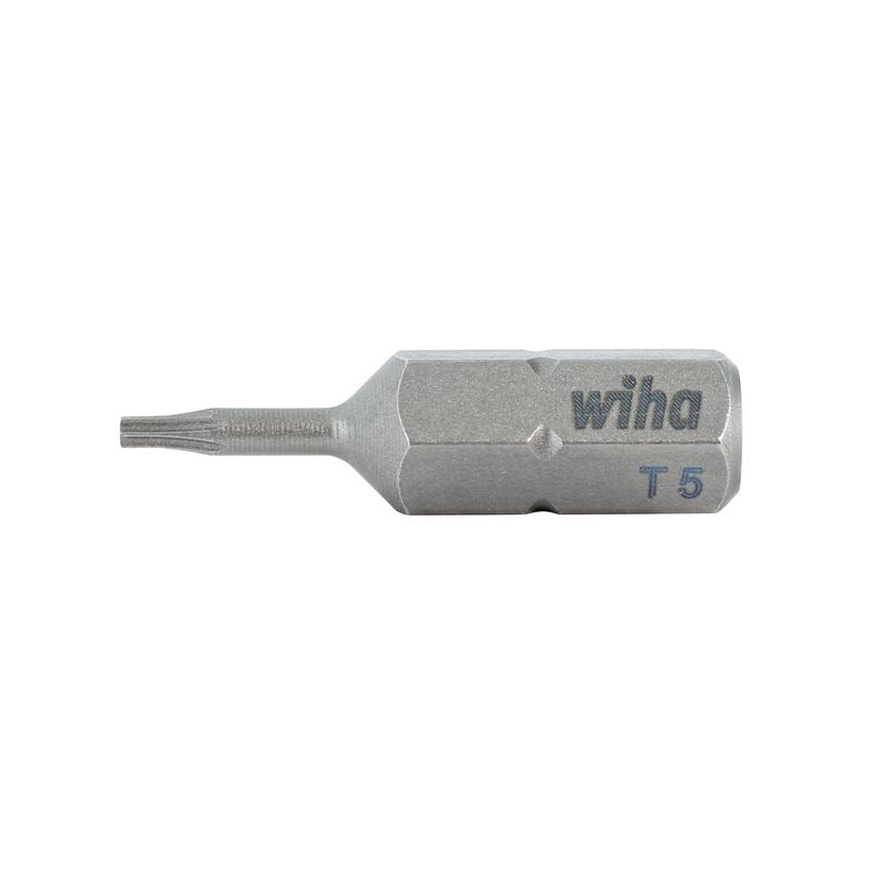 Wiha Torx Insert Bit T5 x 25mm Pack of 10 Bits