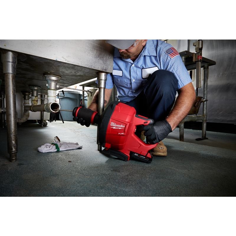 2772A-21 M18 FUEL 18 Volt Lithium-Ion Brushless Cordless Drain Snake with Cable-Drive Kit-A