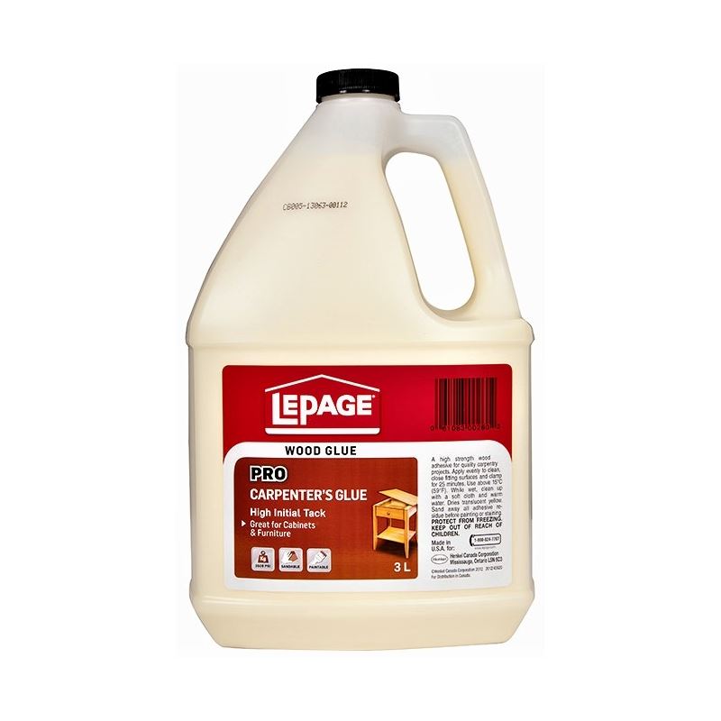 LePage 530538 Pro Carpenter's Glue - 3 L