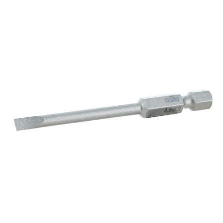 Wiha Slotted Power Bit 4.0 x 70mm Pack of 10 Bits