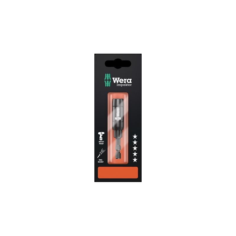 Wera 897/4 IMP R SB Impaktor Bit holder with retaining ring and ring magnet