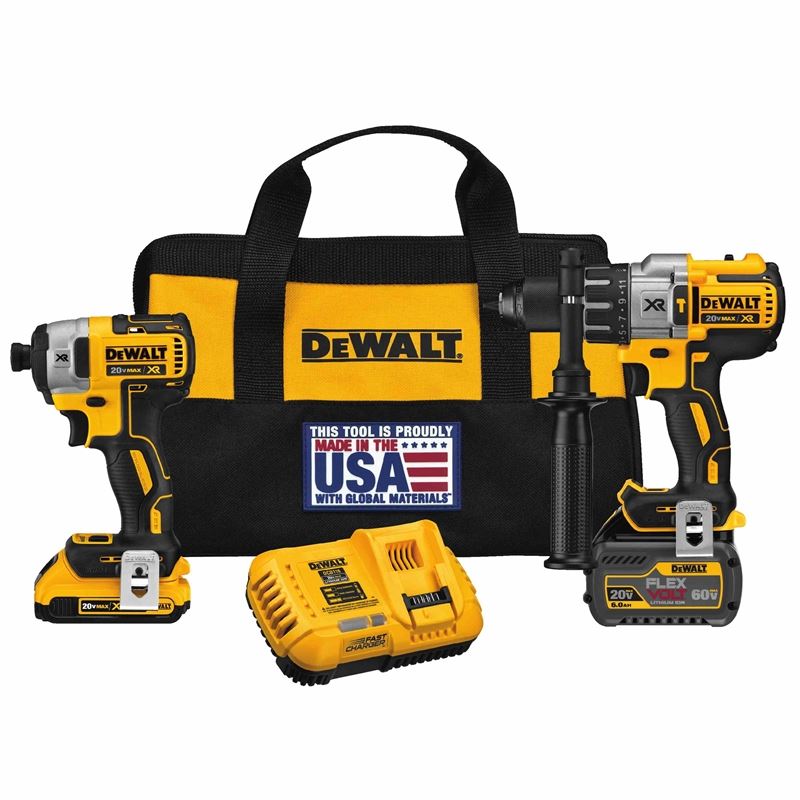 DEWALT DCK299D1T1 FLEXVOLT Hammerdrill Impact Driver Kit