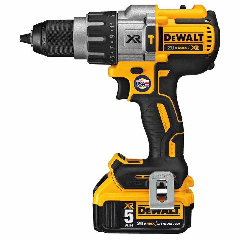 DEWALT DCD996P2 20V MAX* XR Lithium Ion Brushless 3-Speed Hammerdrill Kit