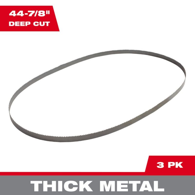 Milwaukee 48-39-0551 10/14 TPI Standard / Deep Cut Portable Band Saw Blade (3 Pack)