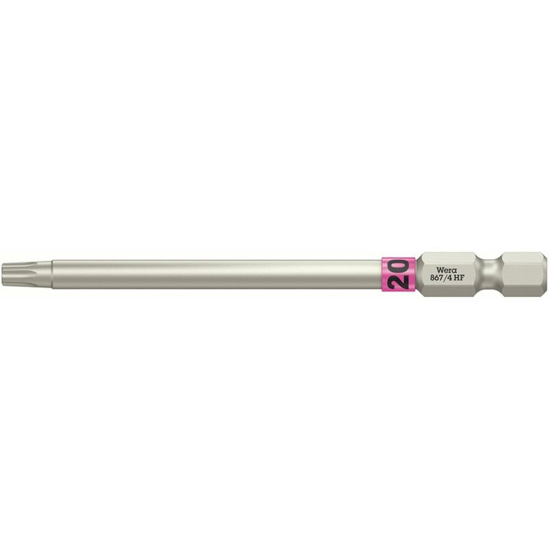 Wera 05060514001 867/4 Torx Hf Bits With Holding Function, Tx 20 X 89 Mm