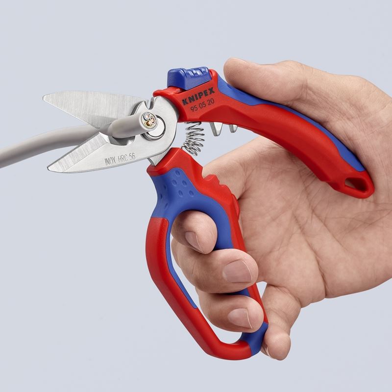 KNIPEX 95 05 20 US  6- 1/4in Angled Electricians' Shears