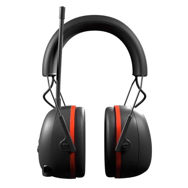 ISOtunes IT-91 AIR DEFENDER AM/FM EARMUFF - BLACK/SAETY RED