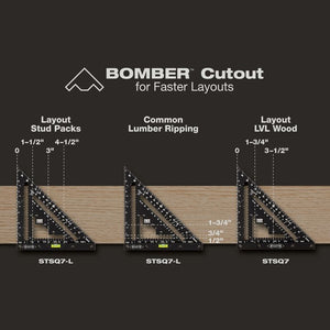 STILETTO STSQ7-L 7in Carpenter Square with Level