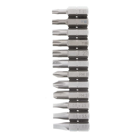 Wiha Ultra Driver 12-in-1 Slotted Square Phillips Hex Metric Torx Screwdriver Insert Bit Holder