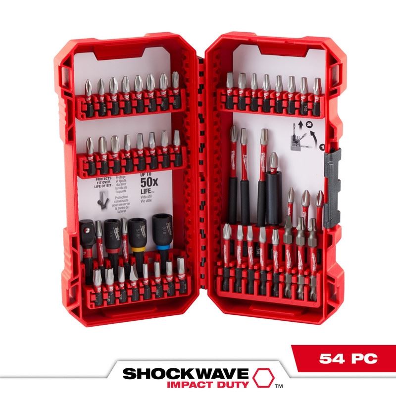Milwaukee 48-32-4010 SHOCKWAVE Impact Duty Driver Bit Set- 54PC