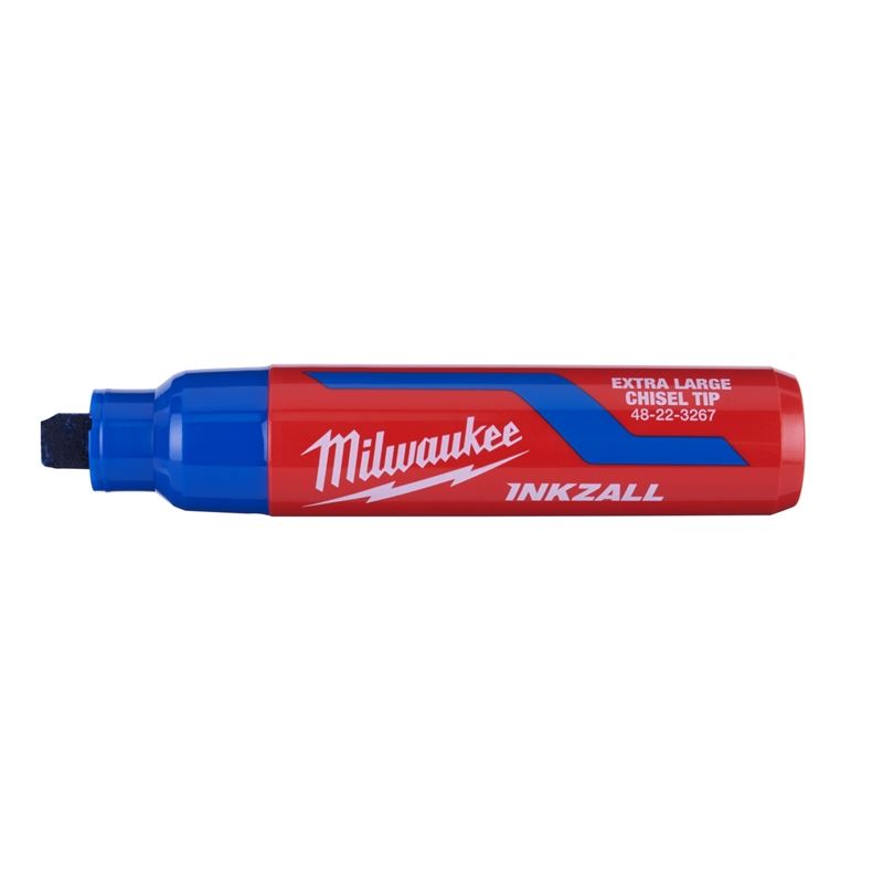 Milwaukee 48-22-3267 Blue INKZALL Extra Large Chisel Tip Jobsite Markers