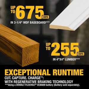 DEWALT DCS781B  60V MAX Brushless 12in. Double Bevel Sliding Miter Saw