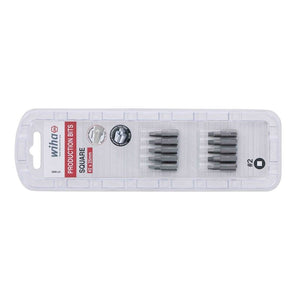 Wiha Square Insert Bit #2 x 25mm Pack of 10 Bits