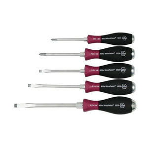 Wiha MicroFinish Extra Heavy Duty Slotted/Phillips 5 Piece Set