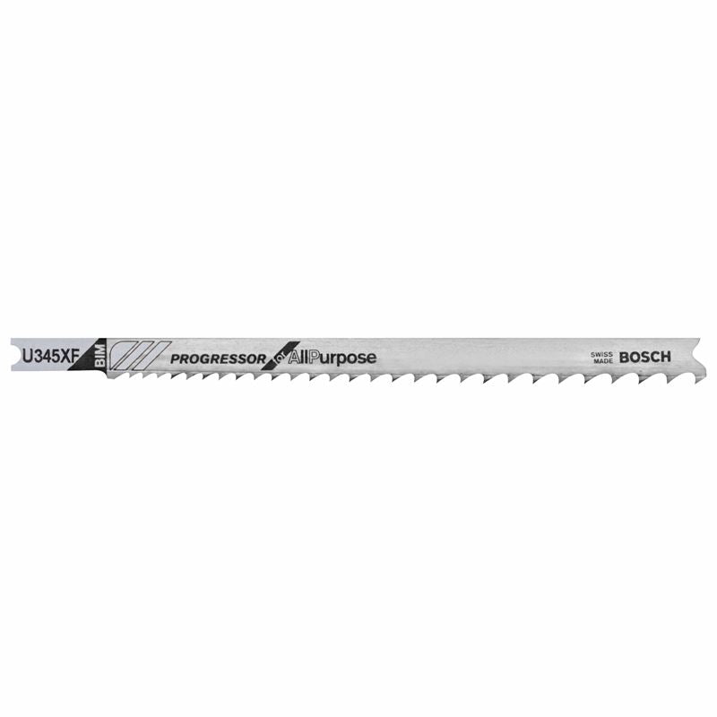 Bosch | U345XF 5 Pieces 5" 5-10P TPI Progressor for All Purpose U-Shank Jig Saw Blades