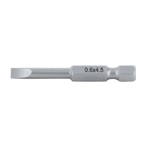Wiha Slotted Power Bit 4.5 x 50mm Pack of 10 Bits