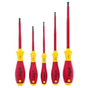 Wiha Slotted and Phillips Insulated Screwdriver Set 5-Piece