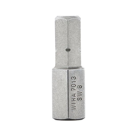 Wiha Hex Metric Insert Bit 8.0 x 25mm Pack of 10 Bits