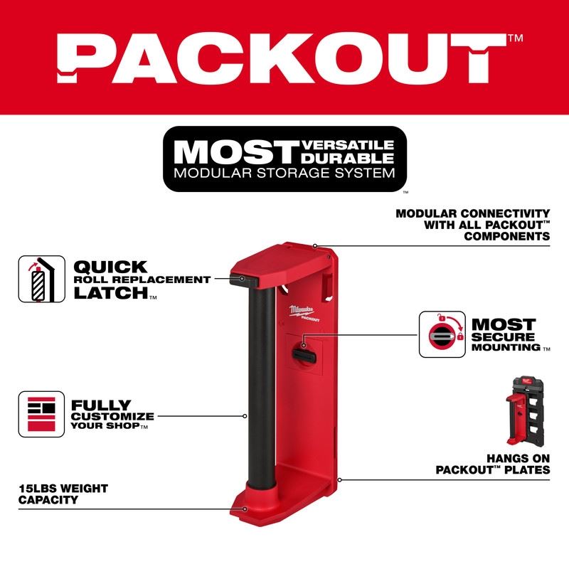 Milwaukee 48-22-8337 PACKOUT Roll Holder
