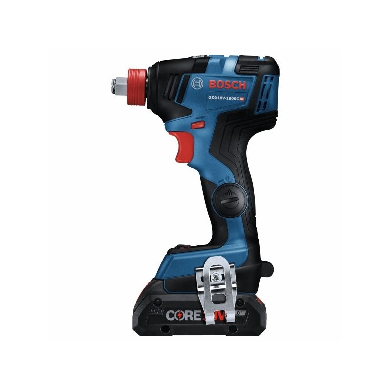 Bosch GDX18V-1800CB25 18V EC Brushless Connected-Ready Freak 1/4 In. and 1/2 In. Two-In-One Bit/Socket Impact Driver Kit