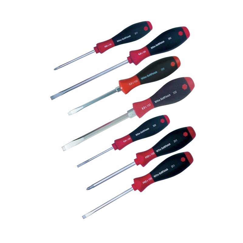 Wiha SoftFinish Slotted/Phillips 7 Piece Set
