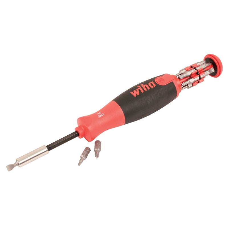 Wiha Ultra Driver 12-in-1 Slotted Phillips Torx Security Torx Insert Bit Holder