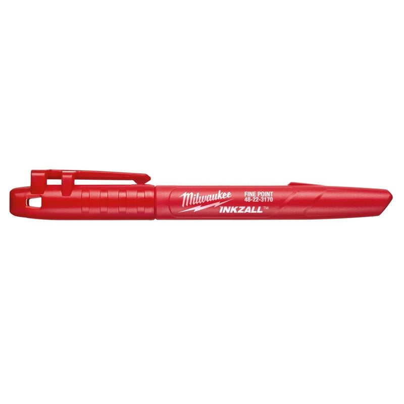 Milwaukee 48-22-3170 Red INKZALL Fine Point Jobsite Marker -1 PK