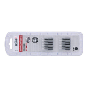 Wiha Hex Inch Insert Bit 9/64 x 25mm Pack of 10 Bits