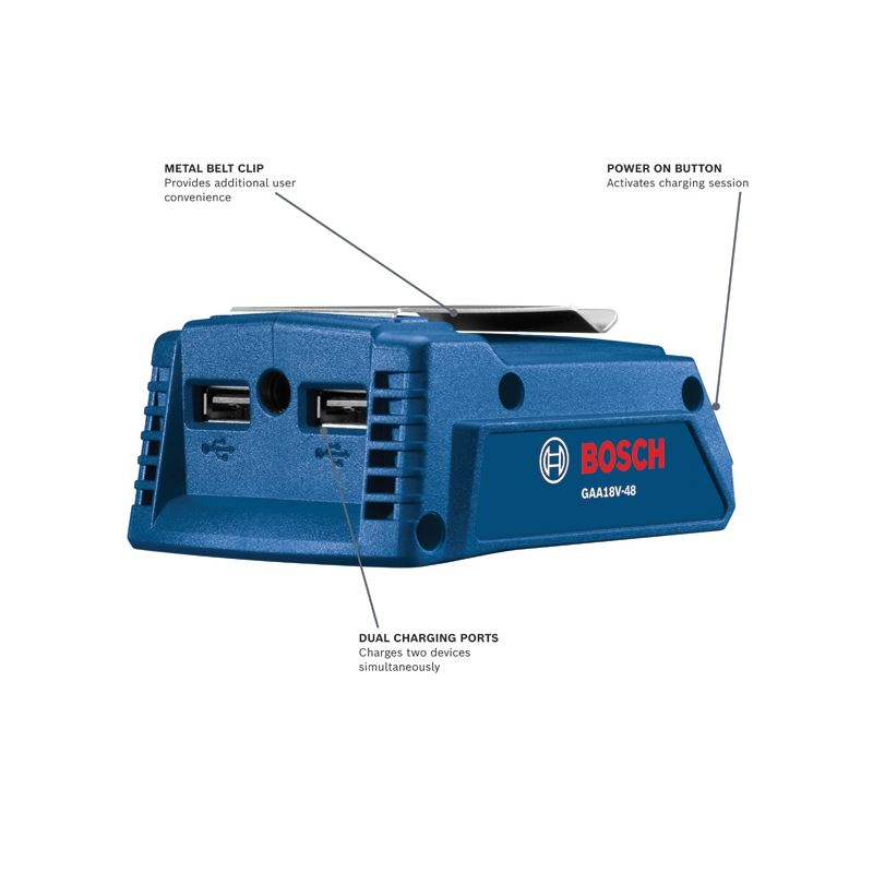 Bosch GAA18V-48N 18V USB Portable Power Adapter