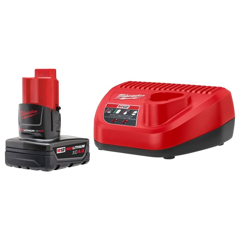 Milwaukee 48-59-2440 M12 REDLITHIUM XC 4.0 Starter Kit