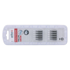 Wiha #0 Phillips Insert Bit Pack of 10 Bits